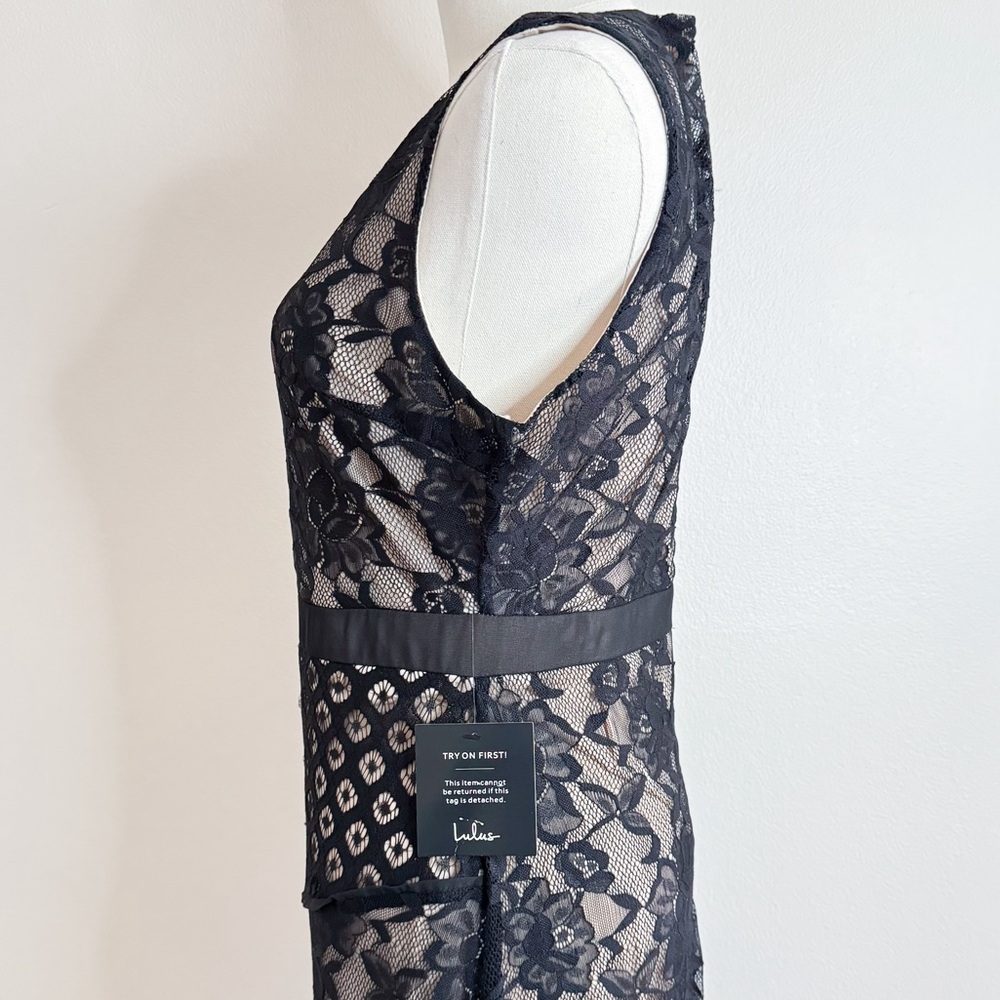 NWT Lulu's Lace Midi Dress - Picture 5 of 8
